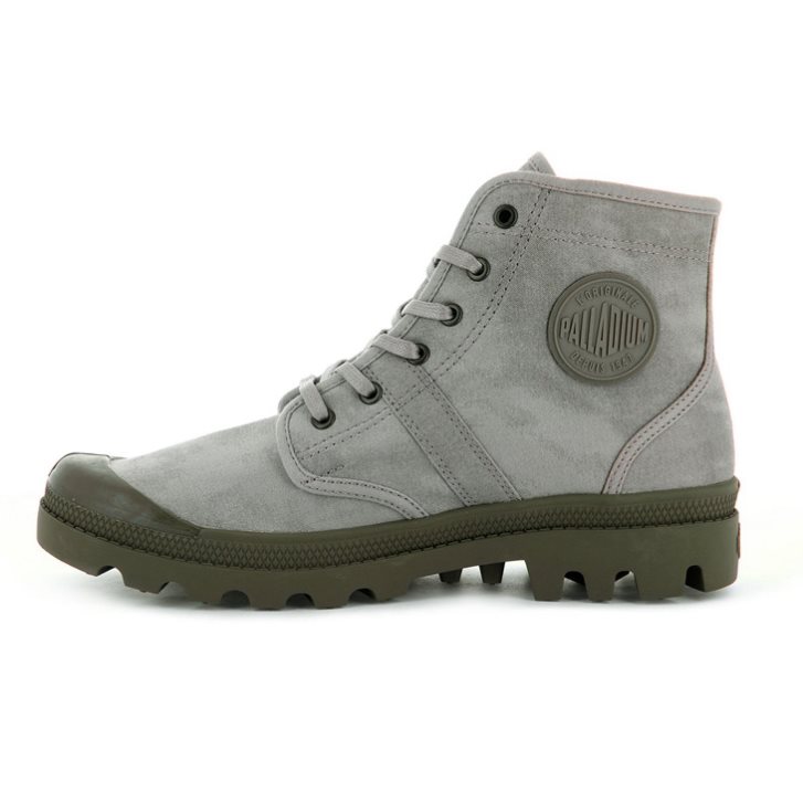 Pánské Boty Palladium Pallabrousse Legion WAX Šedé | CZ RUA-34X